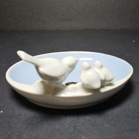 Vintage Gerold Porzellan Song Birds Porcelain Soap Trinket Dish West Germany - Picture 2 of 6